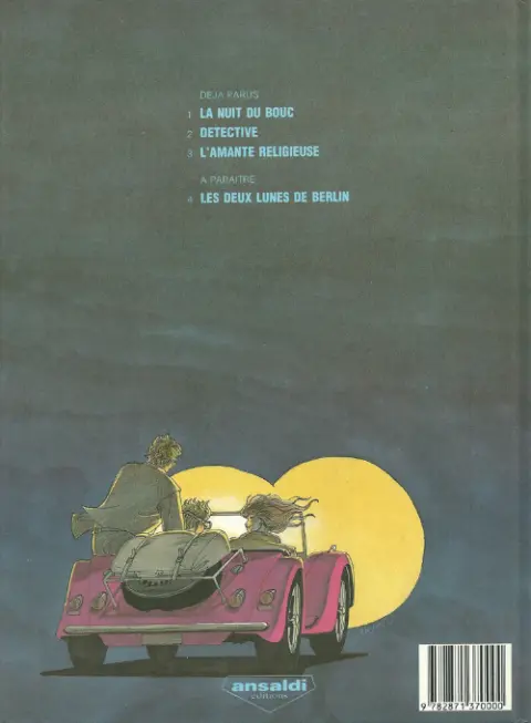 Verso de l'album Alain Moreau Tome 1 La nuit du bouc