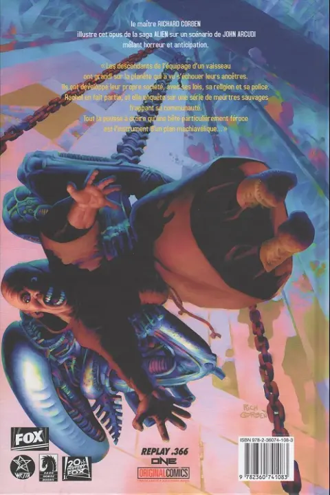 Verso de l'album Aliens : Alchemy