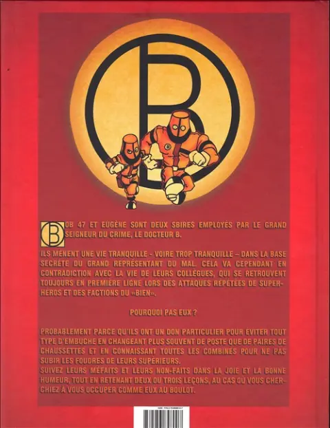 Verso de l'album Au service du Dr. À fond...