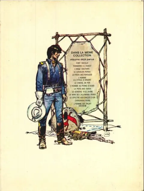 Verso de l'album Blueberry Tome 9 La piste des Sioux