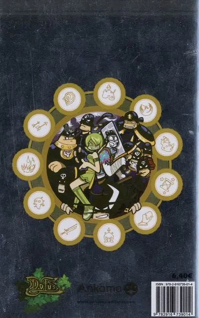 Verso de l'album Dofus Tome 5 Quand Arty rencontre Many !
