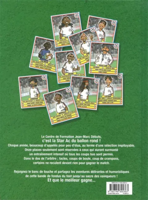 Verso de l'album Foot Goal Tome 1 Stars en herbe