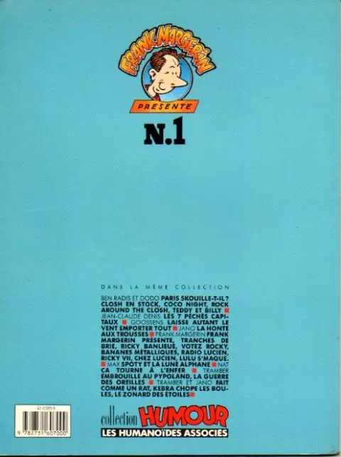 Verso de l'album Frank Margerin présente... Collectif Tome 2 La fête