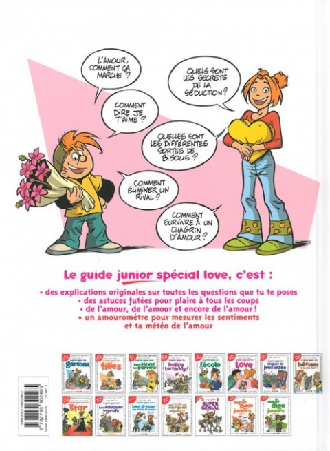 Verso de l'album Les guides junior Tome 6 Le guide junior spécial Love