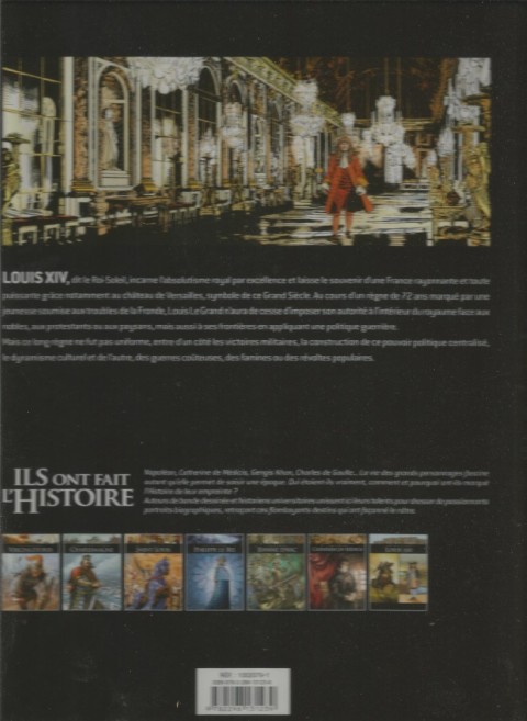 Verso de l'album Ils ont fait l'Histoire Tome 10 Louis XIV - Tome 1/2