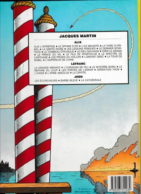 Verso de l'album Lefranc Tome 4 Le repaire du loup