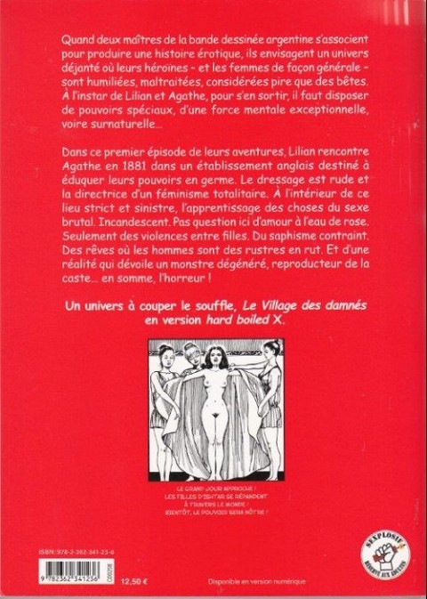 Verso de l'album Les aventures sexuelles de Lilian et Agathe Tome 2 L'institut