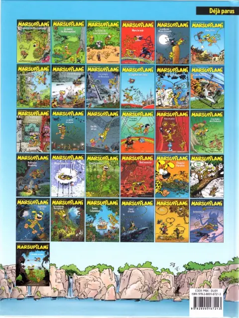 Verso de l'album Marsupilami Tome 30 Palombie secrète