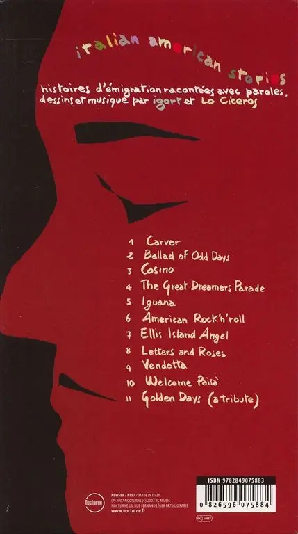 Verso de l'album BD Music Casino