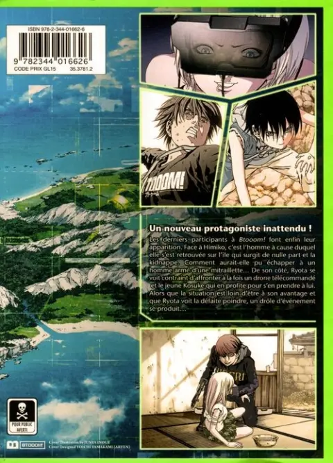 Verso de l'album Btooom ! 19