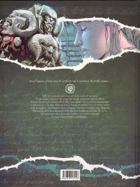 Verso de l'album La Belle et la Bête Volume 1/2