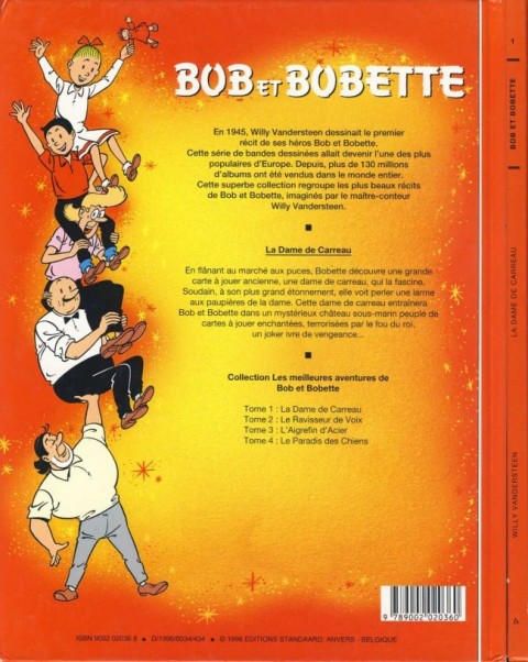 Verso de l'album Les meilleures aventures de Bob et Bobette Tome 1 La dame de carreau