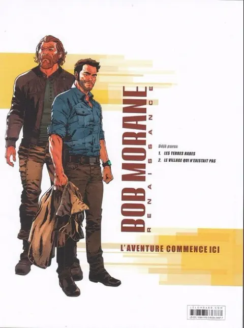Verso de l'album Bob Morane - Renaissance Tome 2 Le village qui n'existait pas