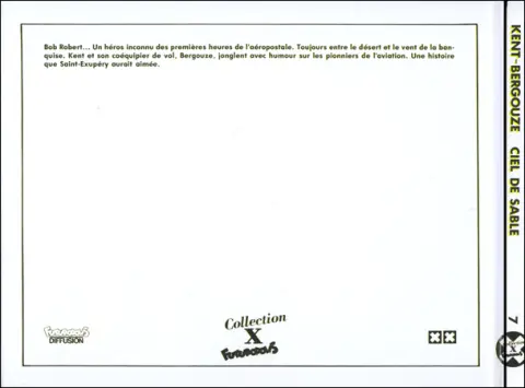 Verso de l'album Les aventures de Bob Robert Tome 1 Ciel de sable