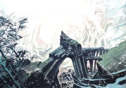 Verso de l'album Brigada Battle in the Mist