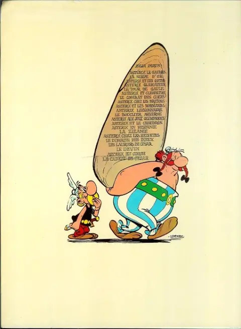 Verso de l'album Astérix Tome 14 Astérix en Hispanie