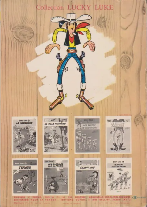Verso de l'album Lucky Luke Tome 20 Billy the Kid