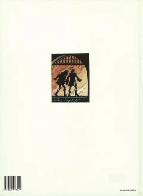Verso de l'album Captain Hard L'Empire Gilgamesh