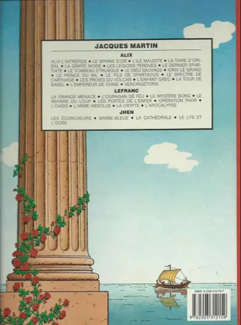 Verso de l'album Alix Tome 15 L'enfant grec