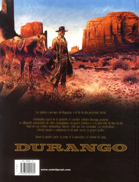 Verso de l'album Durango Tome 12 L'héritière
