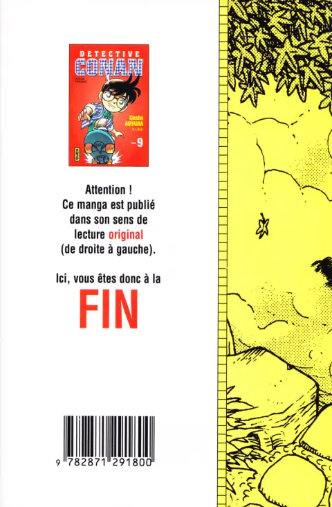 Verso de l'album Détective Conan Tome 9