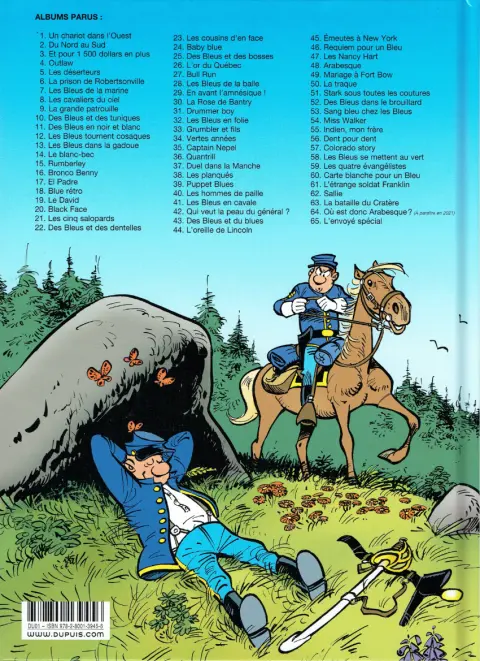 Verso de l'album Les Tuniques Bleues Tome 51 Stark sous toutes les coutures