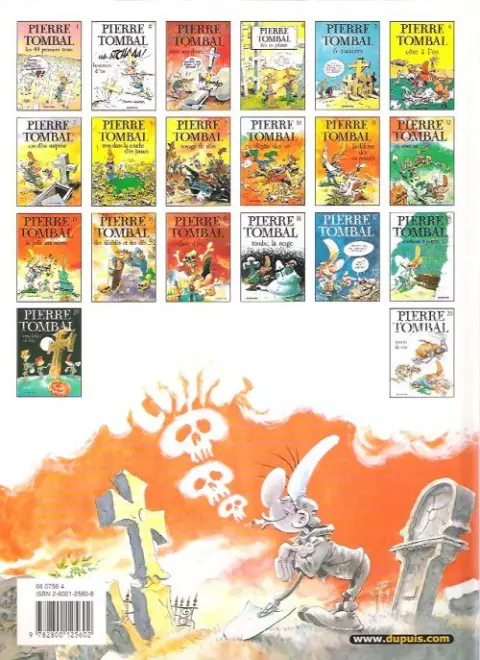 Verso de l'album Pierre Tombal Tome 15 Chute d'os