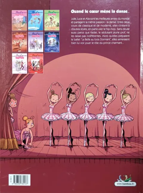 Verso de l'album Studio danse Tome 1