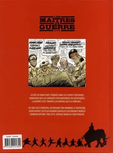 Verso de l'album Les maîtres de guerre