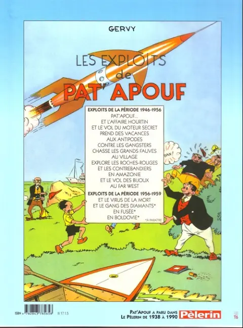 Verso de l'album Editions du Triomphe Tome 11 Pat'apouf et le virus de la mort