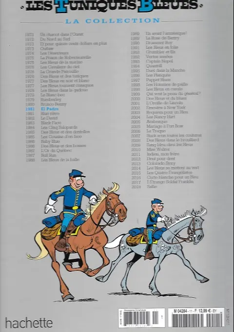 Verso de l'album Les Tuniques Bleues La Collection (Hachette) Tome 11 El padre