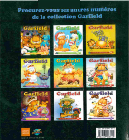 Verso de l'album Garfield #71