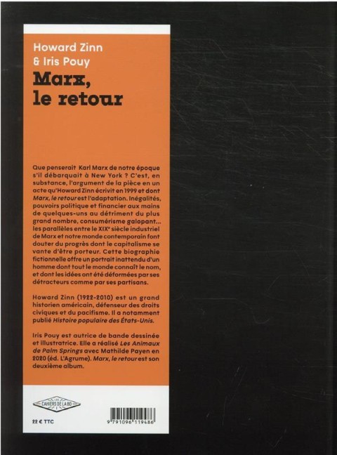 Verso de l'album Marx le retour