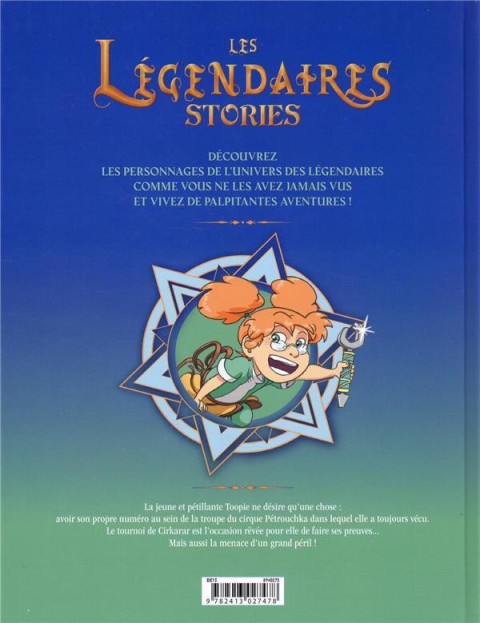 Verso de l'album Les Légendaires - Stories 1 Toopie et le tournoi de Cirkarar