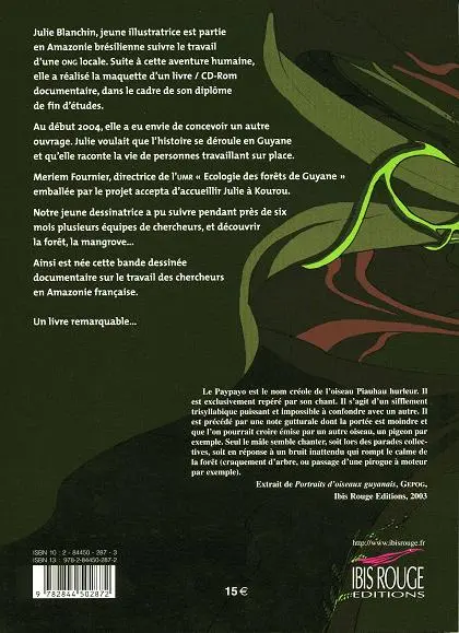 Verso de l'album Le Chant du Paypayo