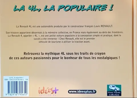 Verso de l'album Vieux Tacots Tome 5 La 4l, la populaire !