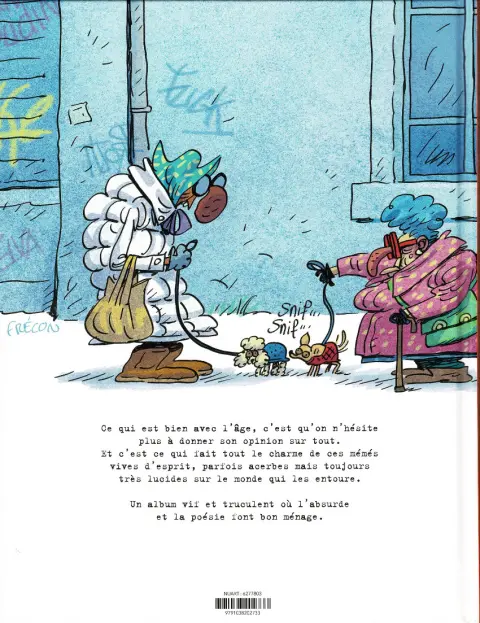 Verso de l'album #Lesmémés 1 Chroniques des âges farouches