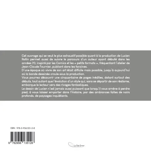 Verso de l'album Itinéraire - Lucien Rollin