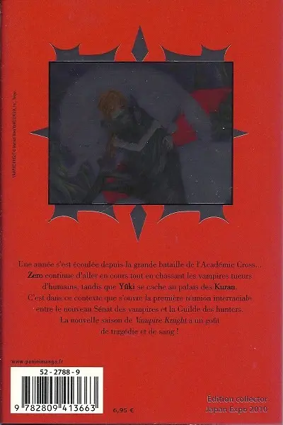 Verso de l'album Vampire Knight 11