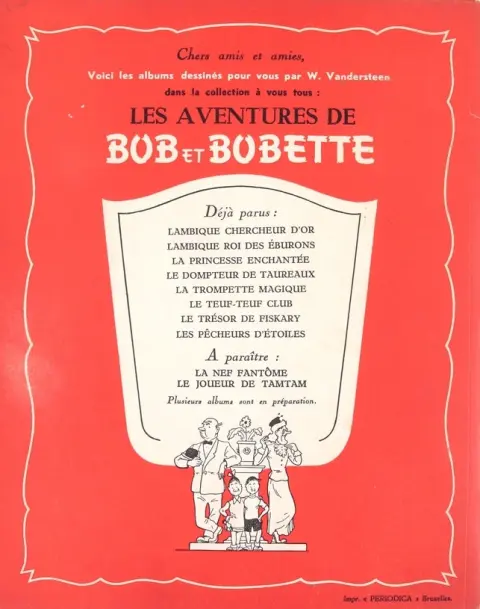 Verso de l'album Bob et Bobette Tome 8 Les Pêcheurs d'étoiles