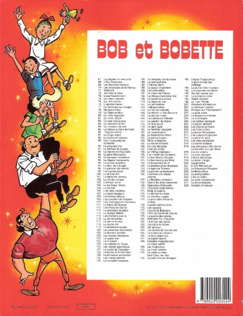 Verso de l'album Bob et Bobette Tome 123 Le cygne noir