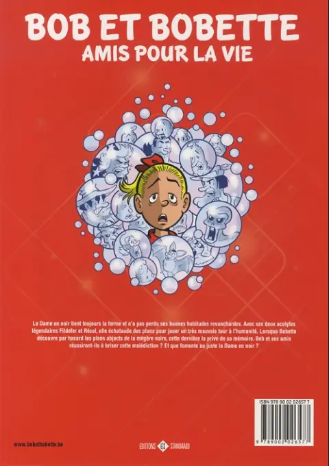 Verso de l'album Bob et Bobette Tome 353 Reset Bobette