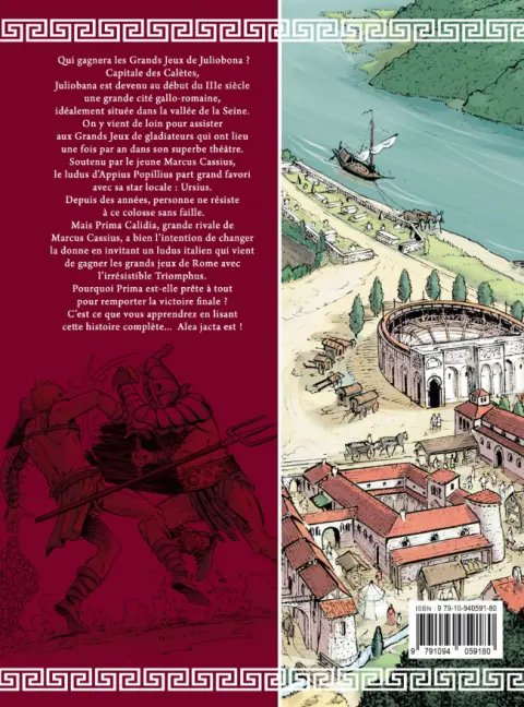 Verso de l'album Ad Victoriam 2 les gladiateurs de Juliobona