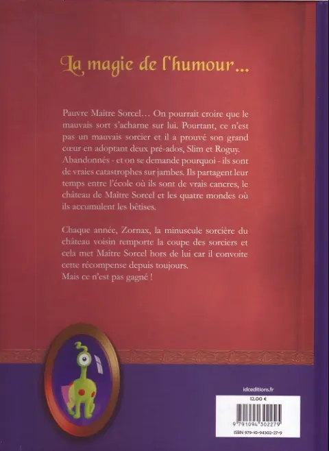 Verso de l'album Sorcel Story 1 Panique au château