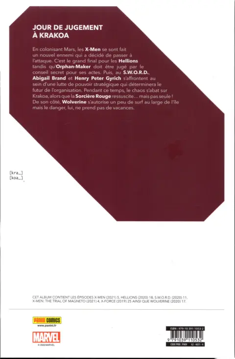 Verso de l'album Reign of X Volume 19