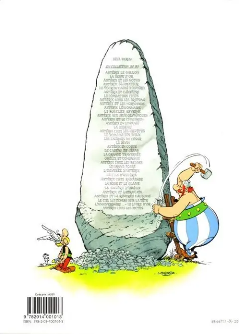 Verso de l'album Astérix Tome 17 Le Domaine des dieux