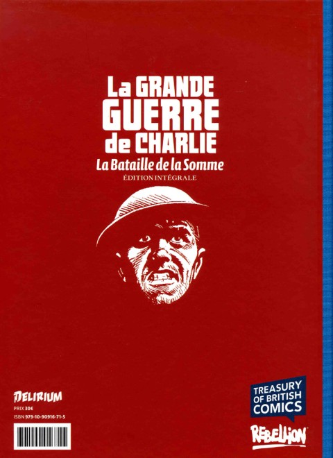 Verso de l'album La Grande Guerre de Charlie La Bataille de la Somme - Édition intégrale