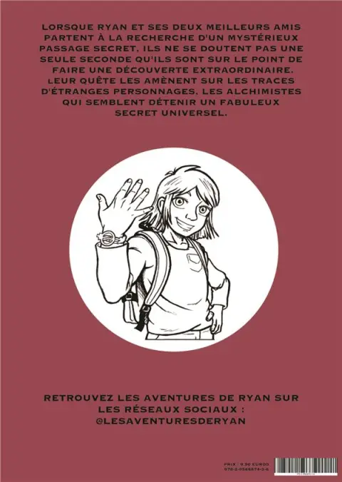 Verso de l'album Les aventures de Ryan 1 Le mystère de la salamandre