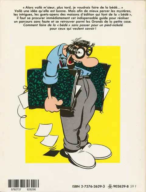 Verso de l'album Comment faire de la Bédé sans passer pour un pied-nickelé