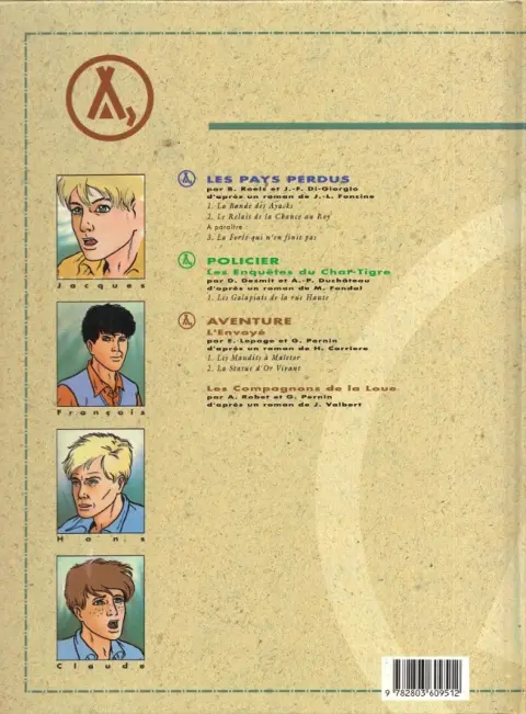 Verso de l'album Les Compagnons de la Loue